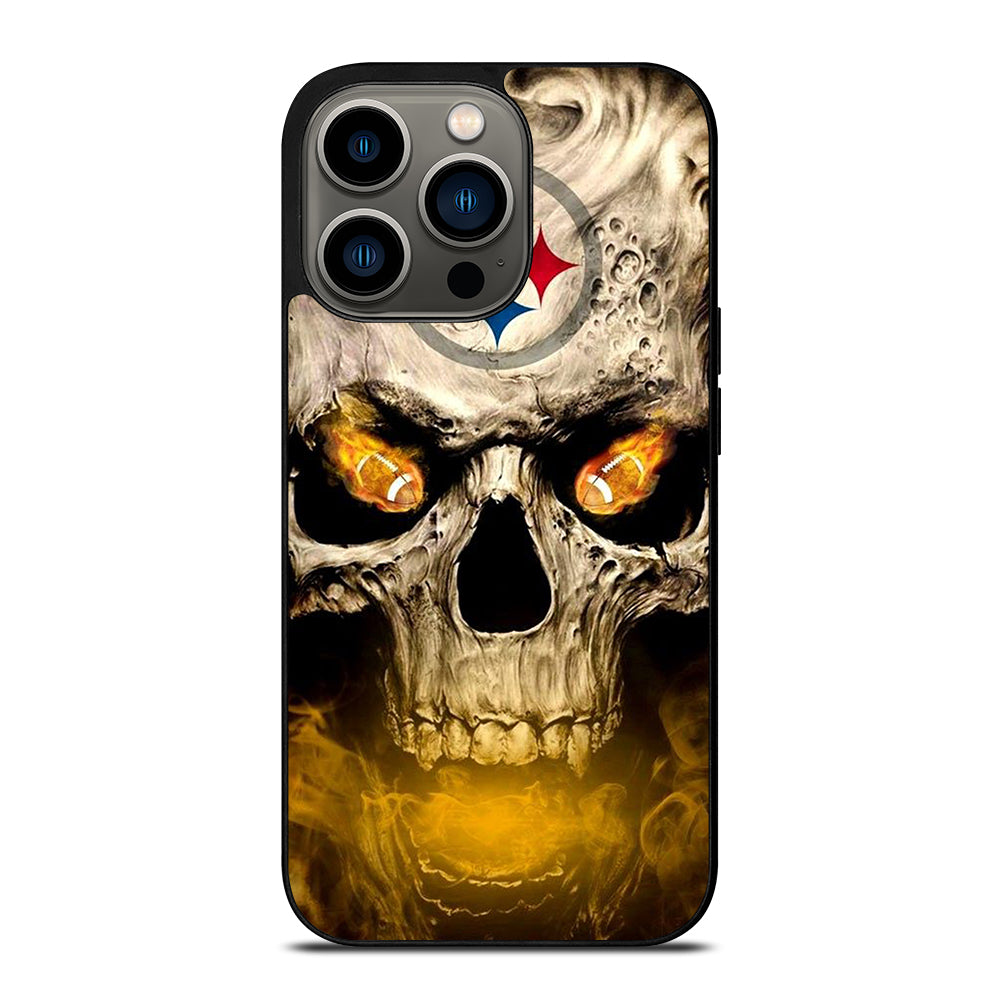 PITTSBURGH STEELERS SKULL LOGO iPhone 13 Pro Case Cover