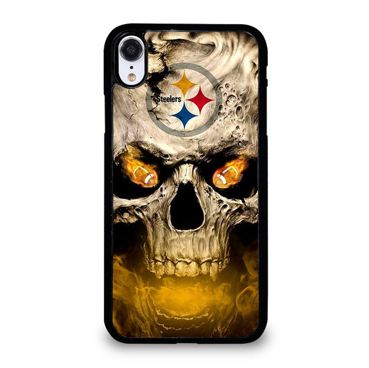 PITTSBURGH STEELERS SKULL LOGO iPhone XR Case Cover