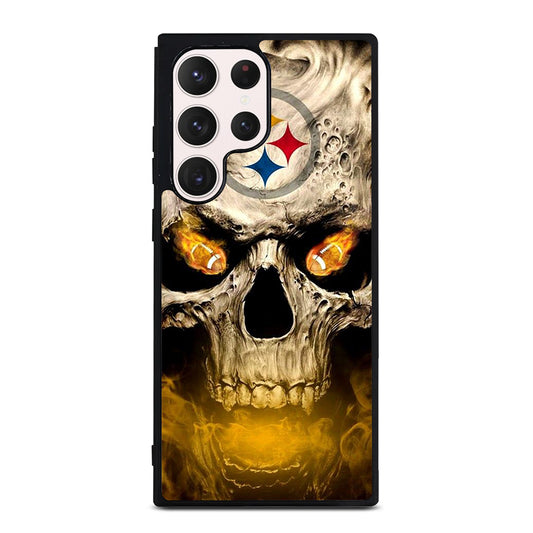 PITTSBURGH STEELERS SKULL LOGO Samsung Galaxy S23 Ultra Case Cover
