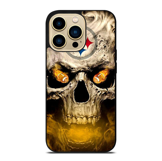PITTSBURGH STEELERS SKULL LOGO iPhone 14 Pro Max Case Cover