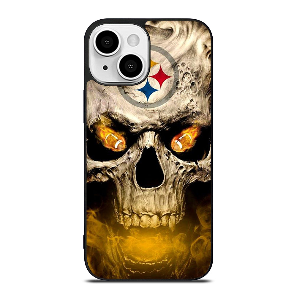 PITTSBURGH STEELERS SKULL LOGO iPhone 13 Mini Case Cover