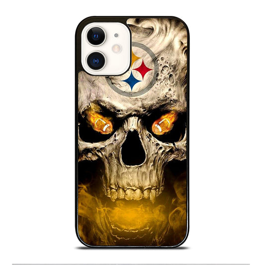 PITTSBURGH STEELERS SKULL LOGO iPhone 12 Case Cover