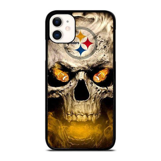 PITTSBURGH STEELERS SKULL LOGO iPhone 11 Case Cover