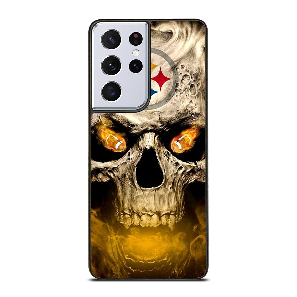 PITTSBURGH STEELERS SKULL LOGO Samsung Galaxy S21 Ultra Case Cover