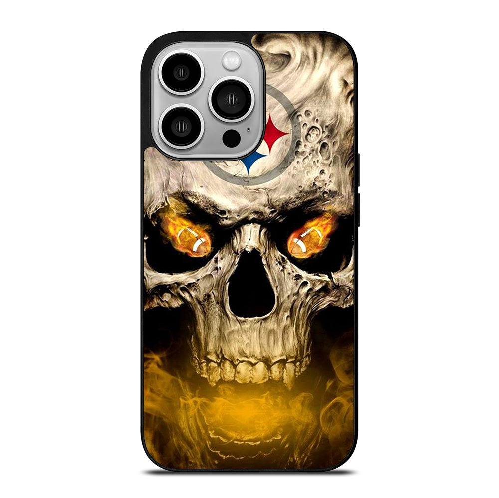 PITTSBURGH STEELERS SKULL LOGO iPhone 14 Pro Case Cover