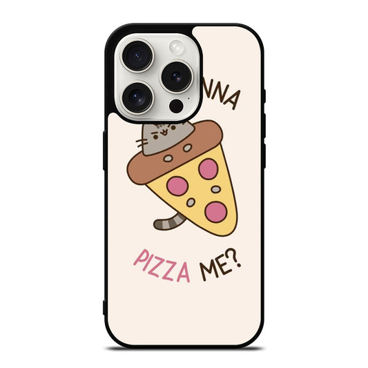 PIZZA CAT YOU WANNA PIZZA ME iPhone 15 Pro Case Cover