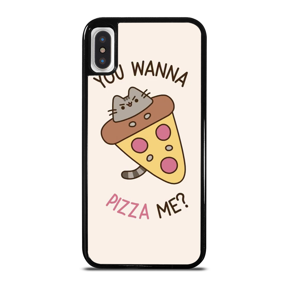 PIZZA CAT YOU WANNA PIZZA ME iPhone X / XS Case Cover