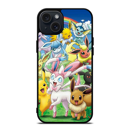 POKEMON EEVEE CHARACTER iPhone 15 Plus Case Cover