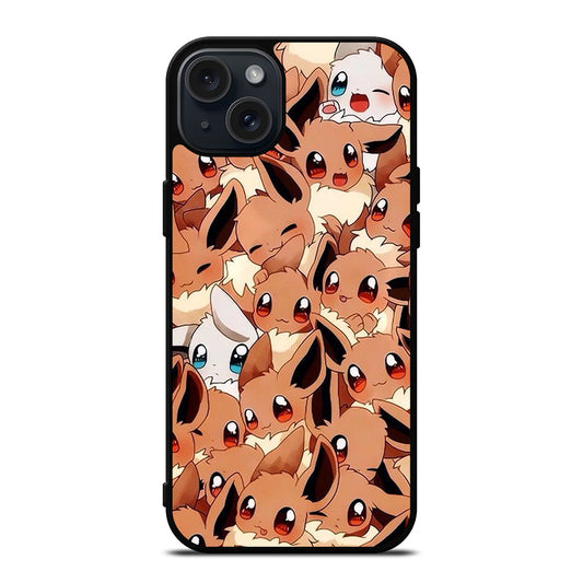 POKEMON EEVEE PATTERN iPhone 15 Plus Case Cover