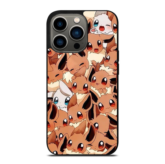POKEMON EEVEE PATTERN iPhone 13 Pro Case Cover