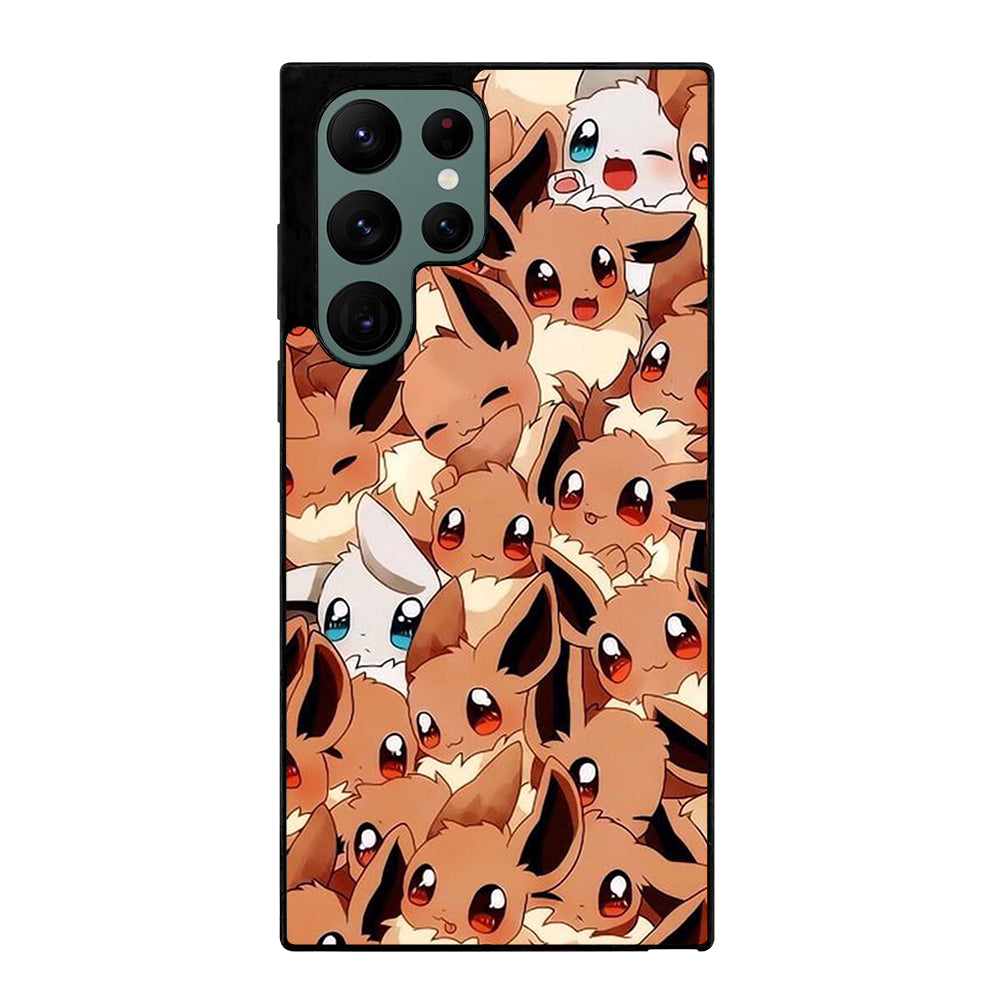 POKEMON EEVEE PATTERN Samsung Galaxy S22 Ultra Case Cover