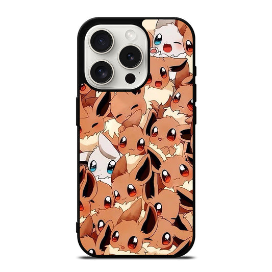 POKEMON EEVEE PATTERN iPhone 15 Pro Case Cover