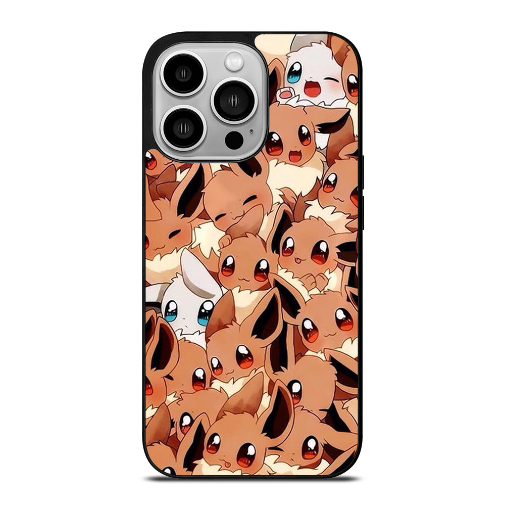 POKEMON EEVEE PATTERN iPhone 14 Pro Case Cover
