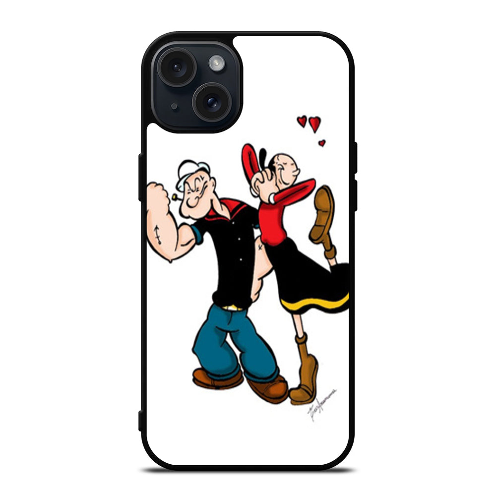 POPEYE AND OLIVE CARTOON SERIES iPhone 15 Plus Case Cover