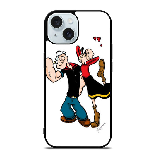 POPEYE AND OLIVE CARTOON SERIES iPhone 15 Case Cover