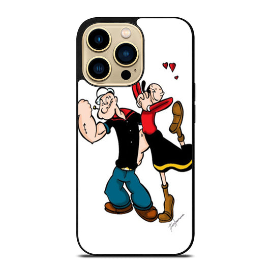 POPEYE AND OLIVE CARTOON SERIES iPhone 14 Pro Max Case Cover