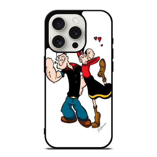 POPEYE AND OLIVE CARTOON SERIES iPhone 15 Pro Case Cover