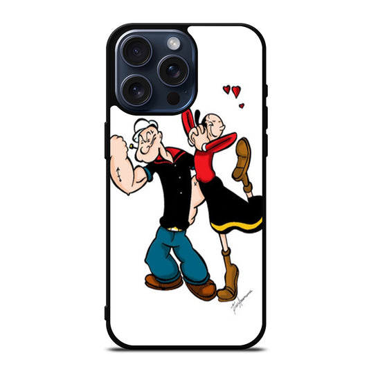 POPEYE AND OLIVE CARTOON SERIES iPhone 15 Pro Max Case Cover