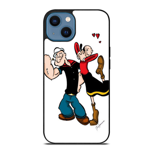 POPEYE AND OLIVE CARTOON SERIES iPhone 14 Case Cover