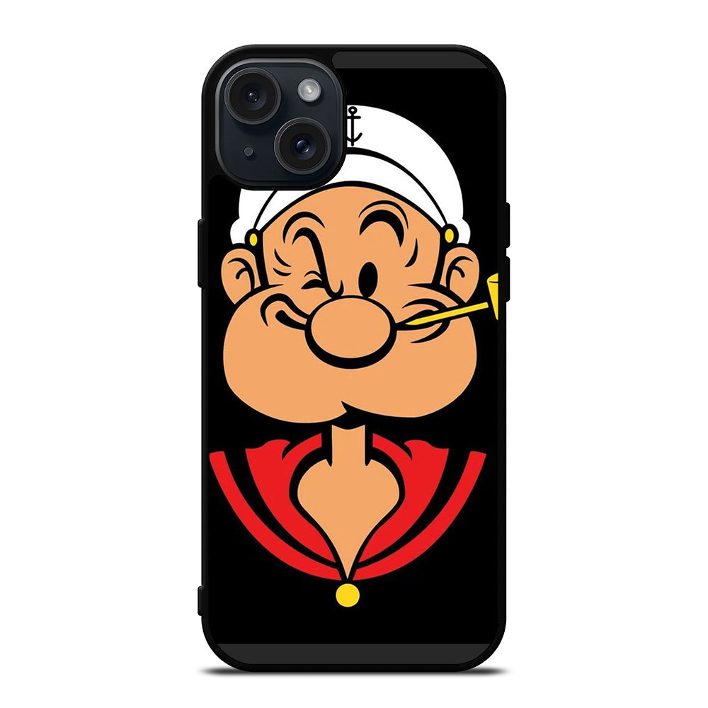 POPEYE FACE CARTOON iPhone 15 Plus Case Cover