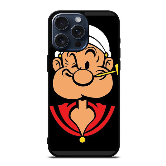 POPEYE FACE CARTOON iPhone 15 Pro Max Case Cover