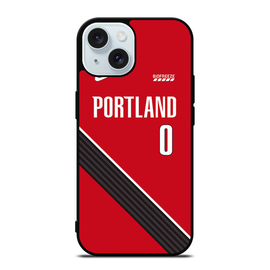 PORTLAND TRAIL BLAZERS JERSEY iPhone 15 Case Cover