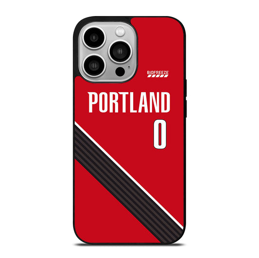 PORTLAND TRAIL BLAZERS JERSEY iPhone 14 Pro Case Cover