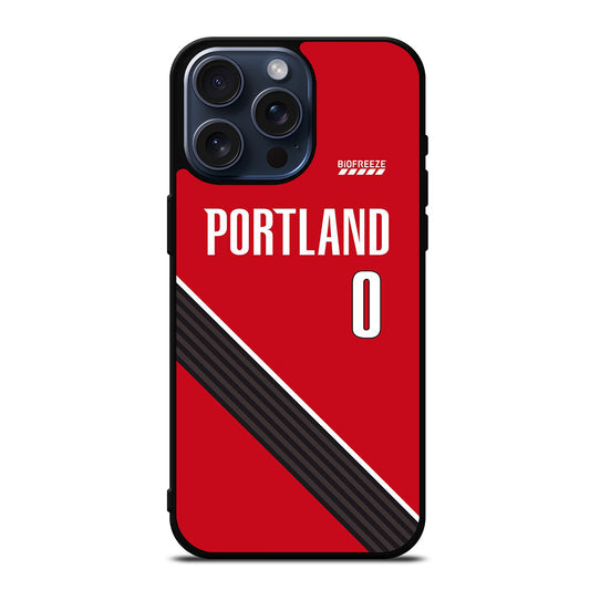 PORTLAND TRAIL BLAZERS JERSEY iPhone 15 Pro Max Case Cover