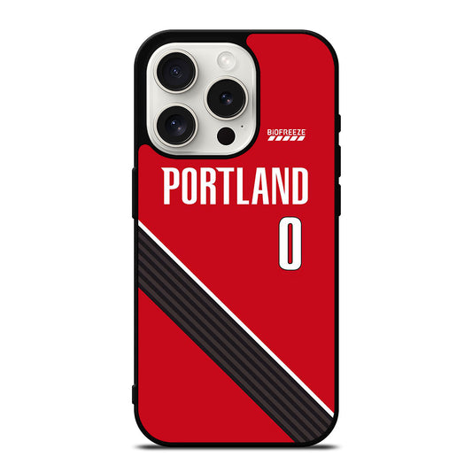 PORTLAND TRAIL BLAZERS JERSEY iPhone 15 Pro Case Cover