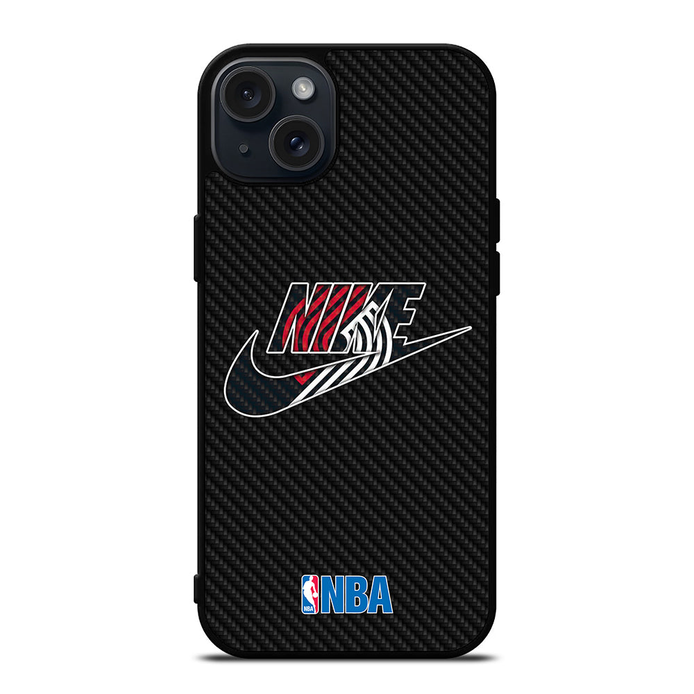 PORTLAND TRAIL BLAZERS NIKE LOGO iPhone 15 Plus Case Cover