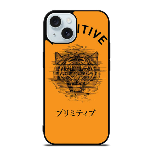 PRIMITIVE SKATEBOARDING LOGO TIGER iPhone 15 Case Cover