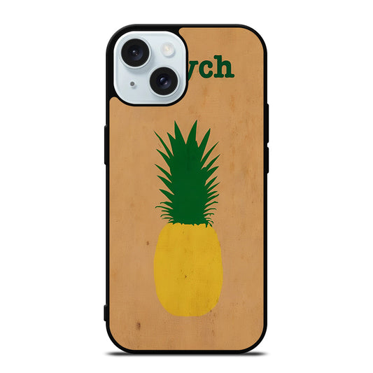 PSYCH PINEAPPLE FRUIT LOGO 2 iPhone 15 Case Cover