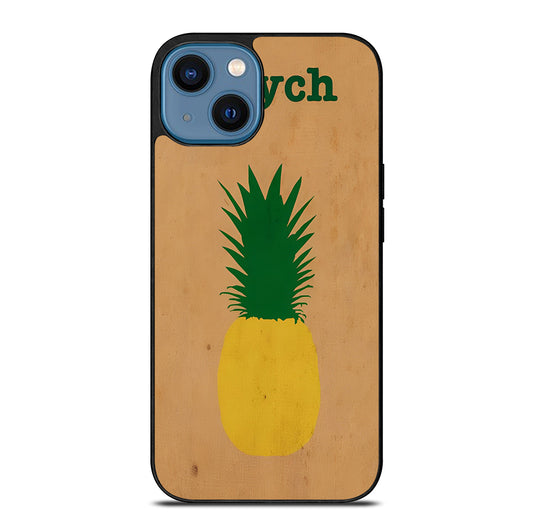 PSYCH PINEAPPLE FRUIT LOGO 2 iPhone 14 Case Cover