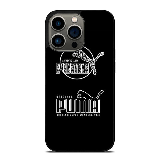 PUMA BLACK LOGO iPhone 13 Pro Case Cover