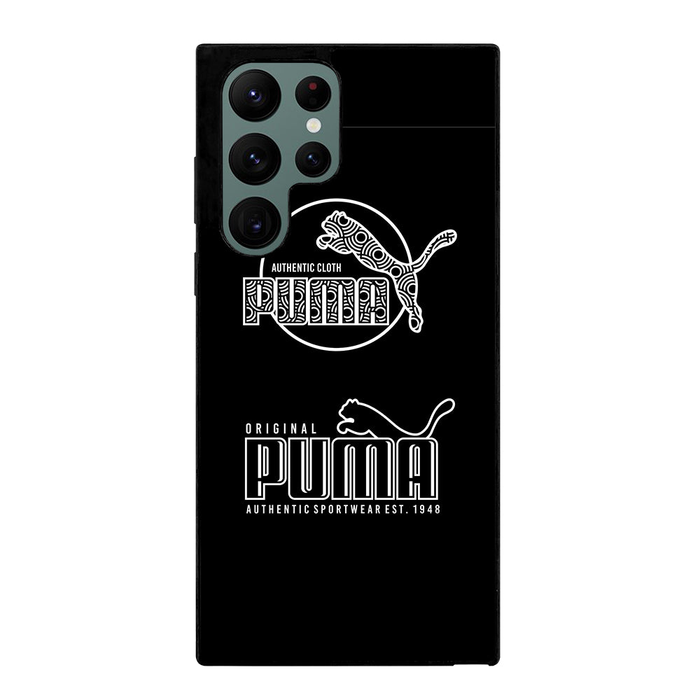PUMA BLACK LOGO Samsung Galaxy S22 Ultra Case Cover