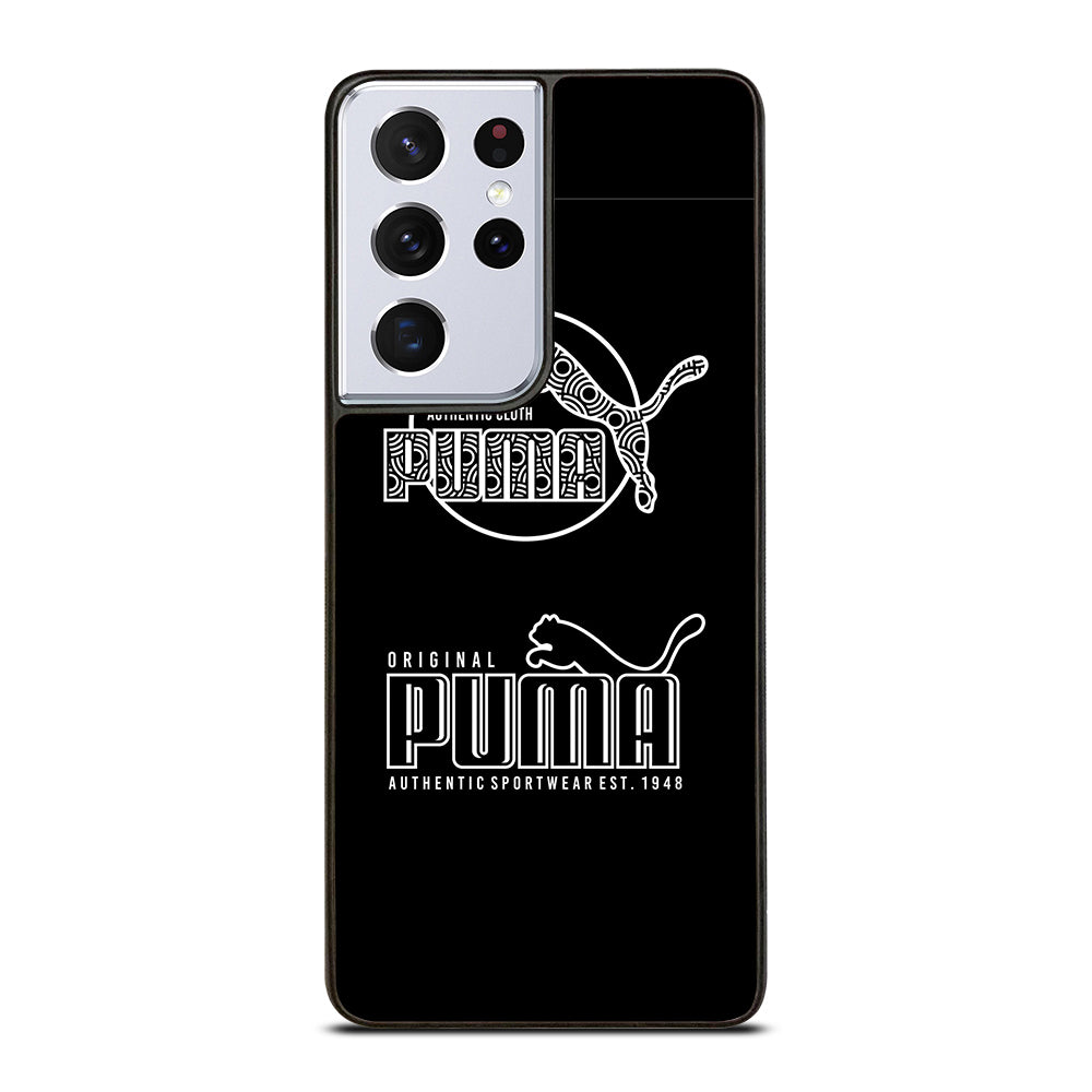 PUMA BLACK LOGO Samsung Galaxy S21 Ultra Case Cover