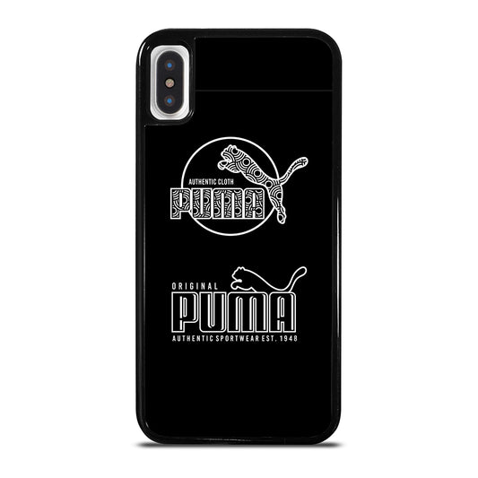 PUMA BLACK LOGO iPhone X / XS Case Cover