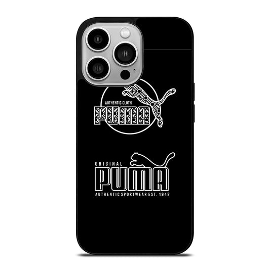 PUMA BLACK LOGO iPhone 14 Pro Case Cover
