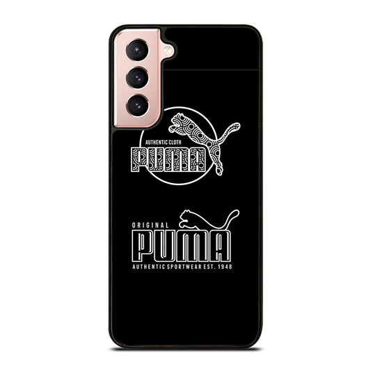 PUMA BLACK LOGO Samsung Galaxy S21 Case Cover
