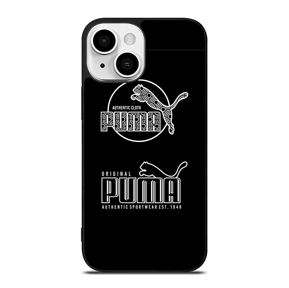 PUMA BLACK LOGO iPhone 13 Mini Case Cover