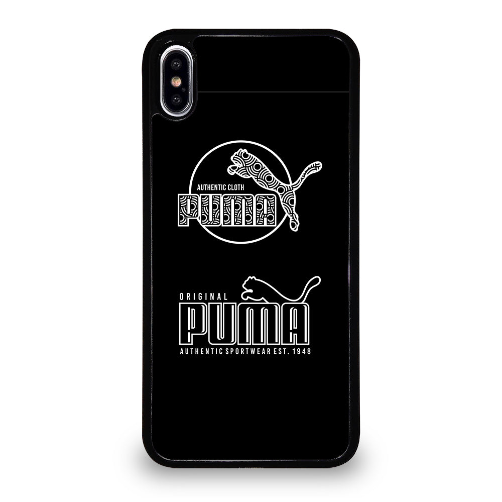 PUMA BLACK LOGO iPhone XS Max Case Cover