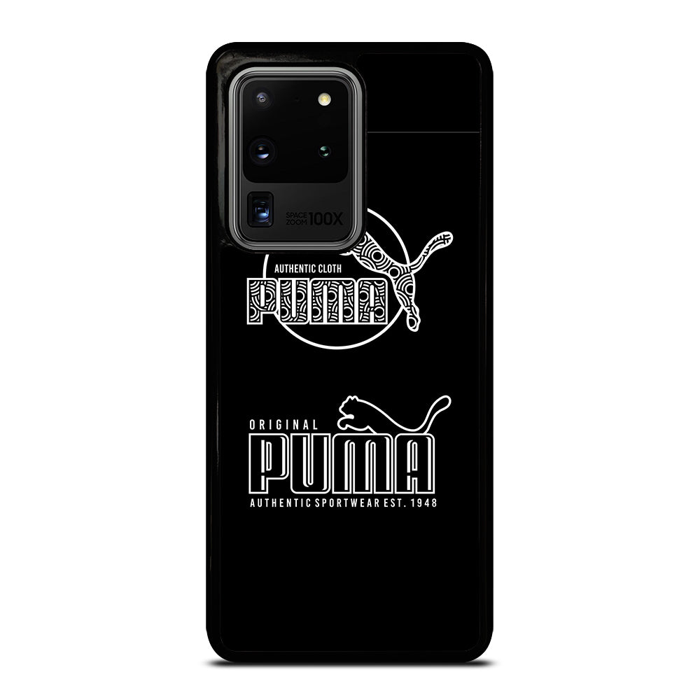 PUMA BLACK LOGO Samsung Galaxy S20 Ultra Case Cover