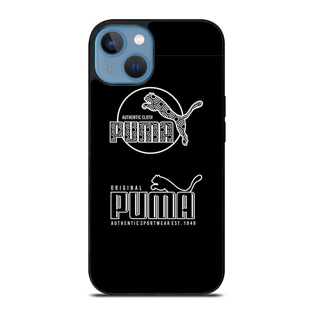 PUMA BLACK LOGO iPhone 13 Case Cover