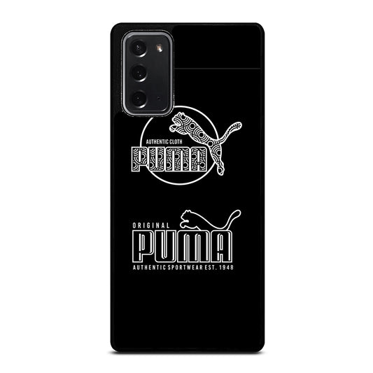 PUMA BLACK LOGO Samsung Galaxy Note 20 Case Cover