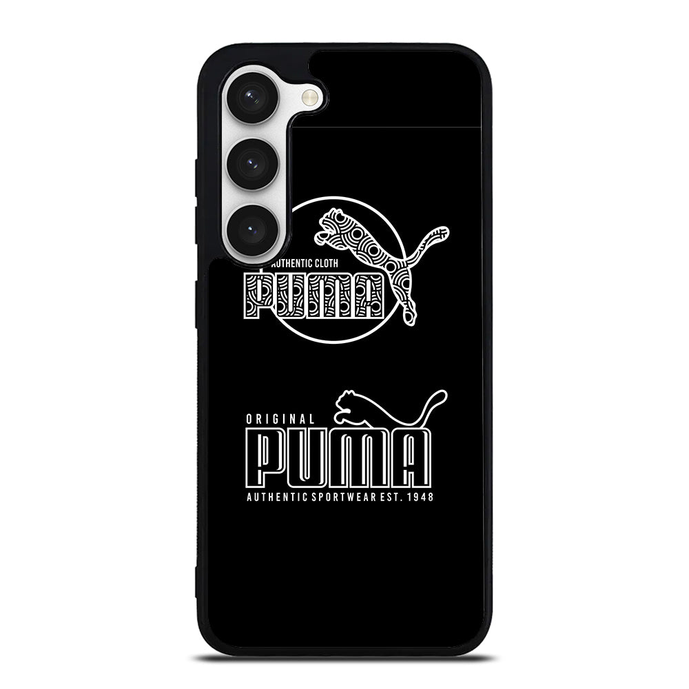 PUMA BLACK LOGO Samsung Galaxy S23 Case Cover