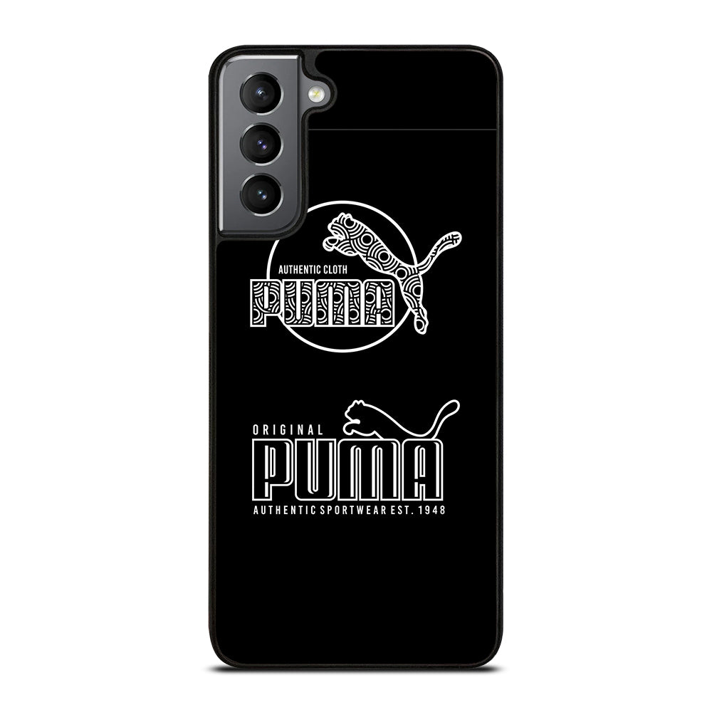 PUMA BLACK LOGO Samsung Galaxy S21 Plus Case Cover