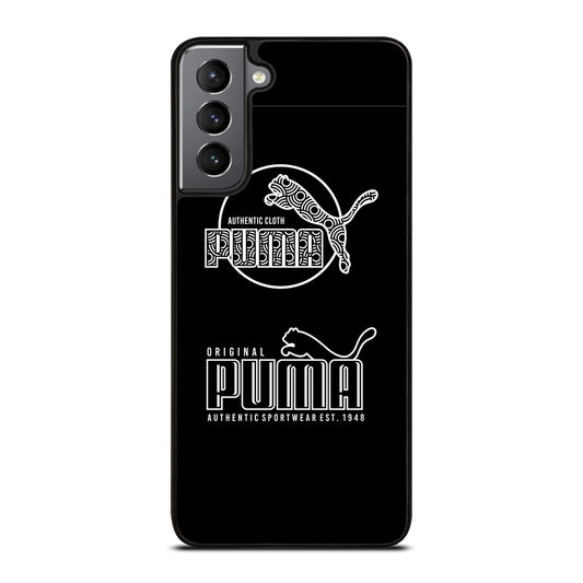 PUMA BLACK LOGO Samsung Galaxy S21 Plus Case Cover