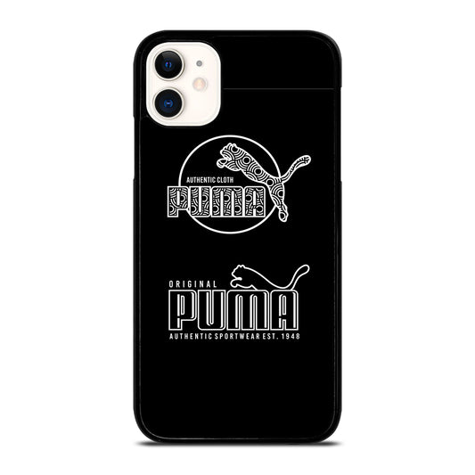 PUMA BLACK LOGO iPhone 11 Case Cover