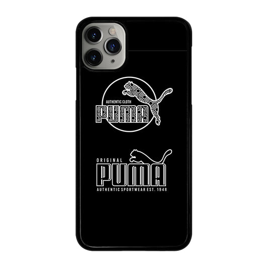PUMA BLACK LOGO iPhone 11 Pro Max Case Cover