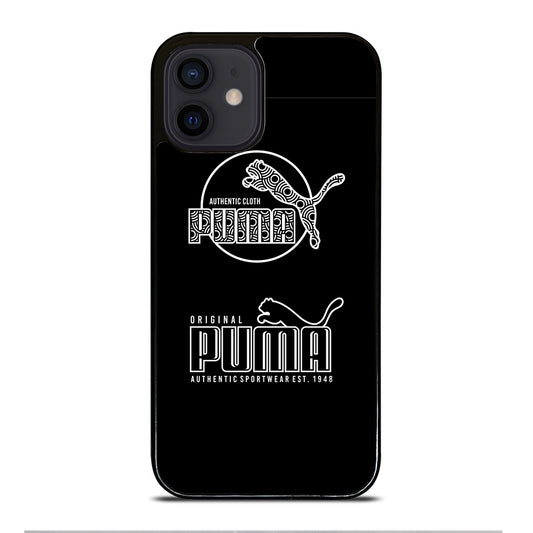 PUMA BLACK LOGO iPhone 12 Mini Case Cover